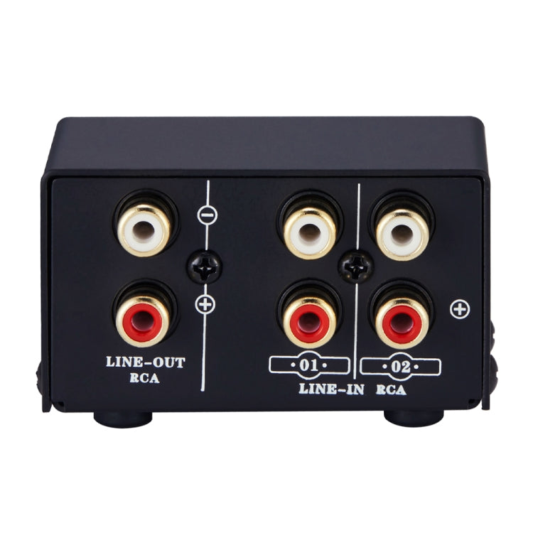 B101 2 In 1 Out (1 In 2 Out) Audio Source Signal Selection Switcher Computer Speaker RCA Lossless Audio Source Switcher, B101