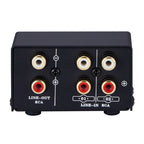 B101 2 In 1 Out (1 In 2 Out) Audio Source Signal Selection Switcher Computer Speaker RCA Lossless Audio Source Switcher, B101