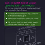 B101 2 In 1 Out (1 In 2 Out) Audio Source Signal Selection Switcher Computer Speaker RCA Lossless Audio Source Switcher, B101