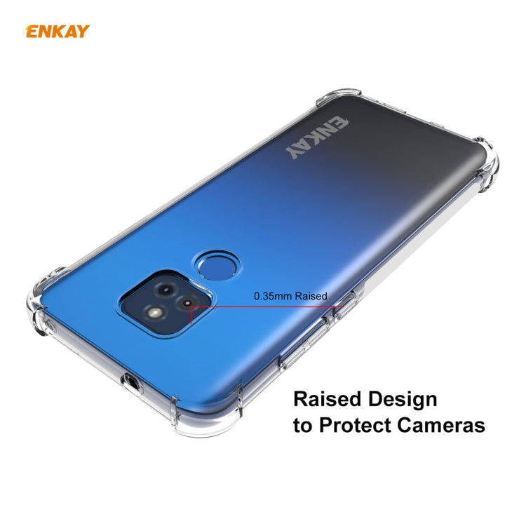 Hat-Prince ENKAY Clear TPU Shockproof Case Soft Anti-slip Cover, For Motorola Moto G Play 2021, For Motorola Moto G Power 2021, For Motorola Moto G Stylus 2021, For Motorola Moto G30 / G10, For Google Pixel 5A 5G, For Honor V40, For Samsung Galaxy A02 ...