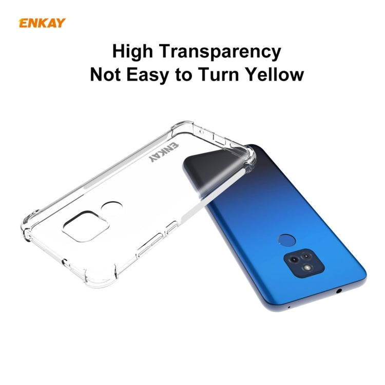 Hat-Prince ENKAY Clear TPU Shockproof Case Soft Anti-slip Cover, For Motorola Moto G Play 2021, For Motorola Moto G Power 2021, For Motorola Moto G Stylus 2021, For Motorola Moto G30 / G10, For Google Pixel 5A 5G, For Honor V40, For Samsung Galaxy A02 ...