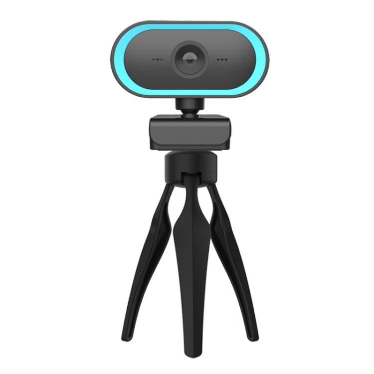 C11 2K Picture Quality HD Without Distortion 360 Degrees Rotate Built-in Microphone Sound Clear Webcams with Tripod – TPU Blue