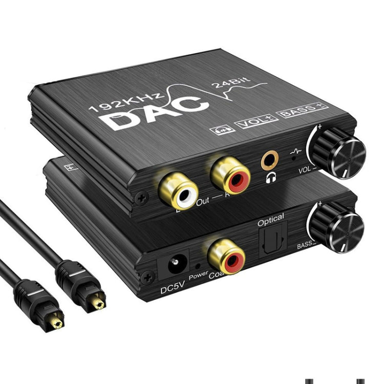Digital To Analog Audio Converter Stereo Extractor DAC Amplifier Optical SPDIF 192Khz 24Bit – TPU