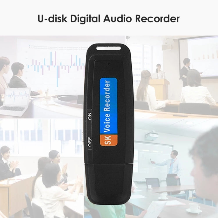 SK001 Professional Rechargeable U-Disk Portable USB Digital Audio Voice Recorder Pen Support TF Card, 32GB