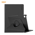 ENKAY ENK-8028 360 Degree Rotation PU Leather Smart Case with Auto Sleep and Holder Function For Samsung Galaxy Tab S6 Lite P610 / P615 Black