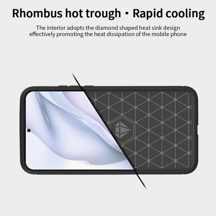 MOFI Gentleness Series Brushed Texture Carbon Fiber Soft TPU Case – TPU, For Huawei P50 Pro, For Xiaomi Mi 11 Ultra, For OnePlus 8