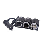 DC 12V / 24V Dual USB Multi Female Car Cigarette Lighter Splitter Socket Adapter Charger Socket Power Adapter / Charger, DC 12V / 24V 2 Socket DC 12V 24V 2 Socket