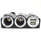 DC 12V / 24V Dual USB Multi Female Car Cigarette Lighter Splitter Socket Adapter Charger Socket Power Adapter / Charger, DC 12V / 24V 2 Socket