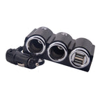 DC 12V / 24V Dual USB Multi Female Car Cigarette Lighter Splitter Socket Adapter Charger Socket Power Adapter / Charger, DC 12V / 24V 2 Socket