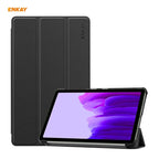 ENKAY PU Leather + Plastic Case with Three-folding Holder for Samsung Galaxy Tab A7 Lite T220 / T225, For Samsung Galaxy Tab A7 Lite T220 For Samsung Galaxy Tab A7 Lite T220 Black