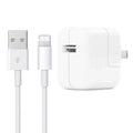 12W USB Charger + USB to 8 Pin Data Cable for iPad / iPhone / iPod Series, US Plug Default Title