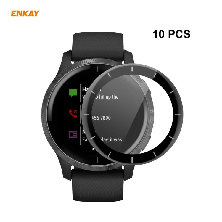 10 PCS ENKAY Hat-Prince 3D Full Screen Soft PC Edge + PMMA HD Screen Protector Film, For Venu 2 / Vivoactive 4 45mm (10 PCS), For Garmin Venu 2S / Vivoactive 4S 40mm (10 PCS), For Redmi Watch (10 PCS), For Huawei B6 (10 PCS)                            ... For Venu 2 Vivoactive 4 45mm (10 PCS)