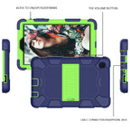For Samsung Galaxy Tab A7 Lite T220 / T225 Two-Color Robot Shockproof Silicone + PC Protective Case with Holder, For Samsung Galaxy Tab A7 Lite T220