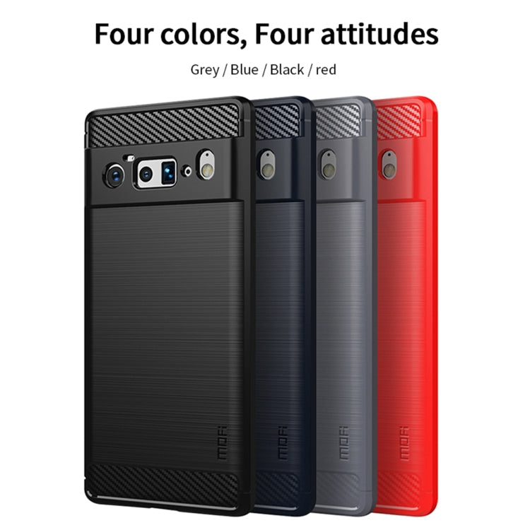 MOFI Gentleness Series Brushed Texture Carbon Fiber Soft TPU Case – TPU, For Google Pixel 6 Pro
