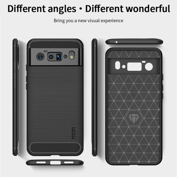 MOFI Gentleness Series Brushed Texture Carbon Fiber Soft TPU Case – TPU, For Google Pixel 6 Pro