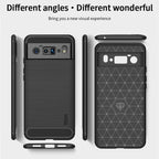 MOFI Gentleness Series Brushed Texture Carbon Fiber Soft TPU Case – TPU, For Google Pixel 6 Pro
