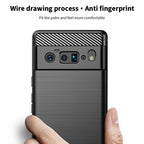 MOFI Gentleness Series Brushed Texture Carbon Fiber Soft TPU Case – TPU, For Google Pixel 6 Pro