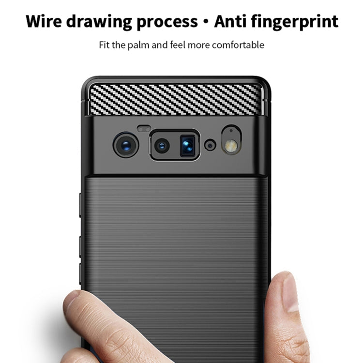 MOFI Gentleness Series Brushed Texture Carbon Fiber Soft TPU Case – TPU, For Google Pixel 6 Pro
