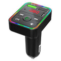 F2 Car FM Transmitter MP3 USB Charger Player with LED Backlight FM Transmitter with Bluetooth Transmitter Car Player Kit, F2 F2