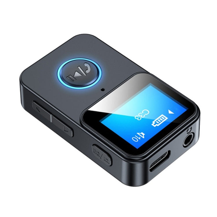 C33 Bluetooth 5.0 Audio Receiver Transmitter Portable MP3 Player with LCD Display Support Remote Control Camera Default Title