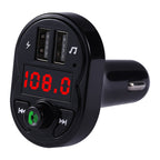 X1 Car Handsfree Kit FM Transmitter Wireless Audio Receiver MP3 Player Dual USB Fast Charger, X1