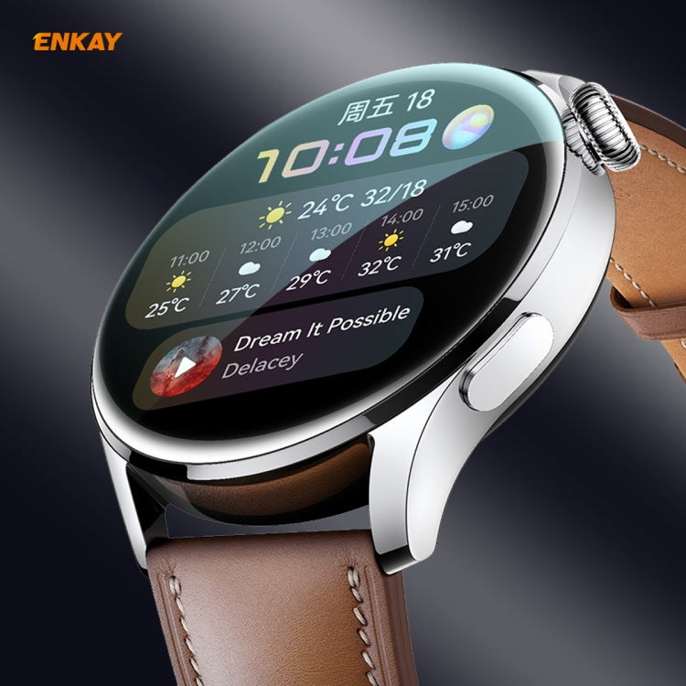 For Huawei WATCH 3 46mm ENKAY Hat-Prince 3D Full Coverage Soft PC Edge + PMMA HD Screen Protector Film, For Huawei WATCH 3 46mm (1 PC), For Huawei WATCH 3 46mm (2 PCS), For Huawei WATCH 3 46mm (5 PCS), For Huawei WATCH 3 46mm (10 PCS) For Huawei WATCH 3 46mm (1 PC)