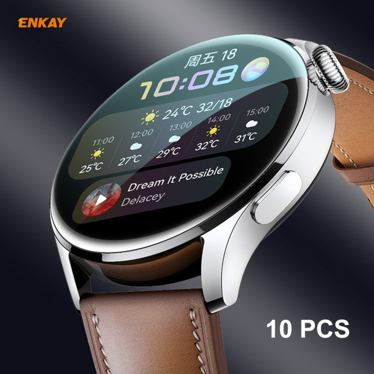 For Huawei WATCH 3 46mm ENKAY Hat-Prince 3D Full Coverage Soft PC Edge + PMMA HD Screen Protector Film – Screen Protector, TPU, For Huawei WATCH 3 46mm (1 PC), For Huawei WATCH 3 46mm (2 PCS), For Huawei WATCH 3 46mm (5 PCS) For Huawei WATCH 3 46mm (10 PCS)