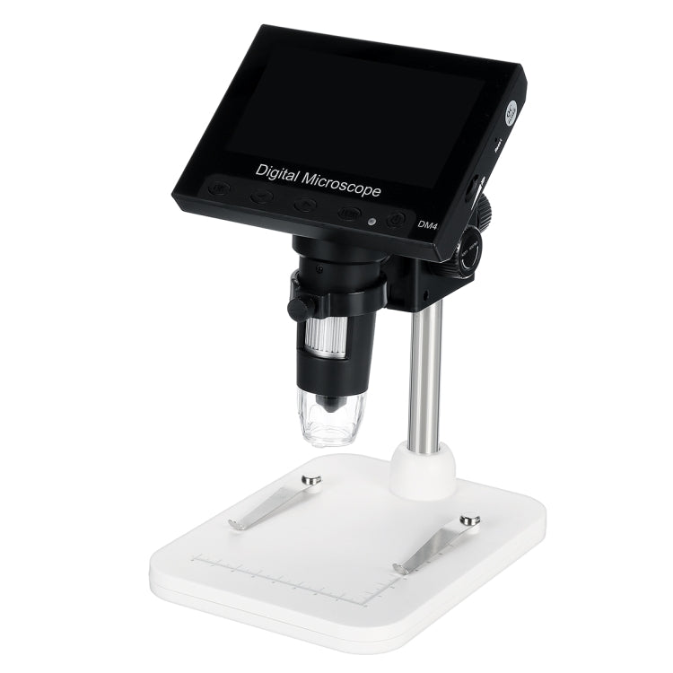 DM4 4.3 Inch LCD Digital Microscope Endoscope with Recording and Stand, HD, 720P, 1000X Zoom Default Title