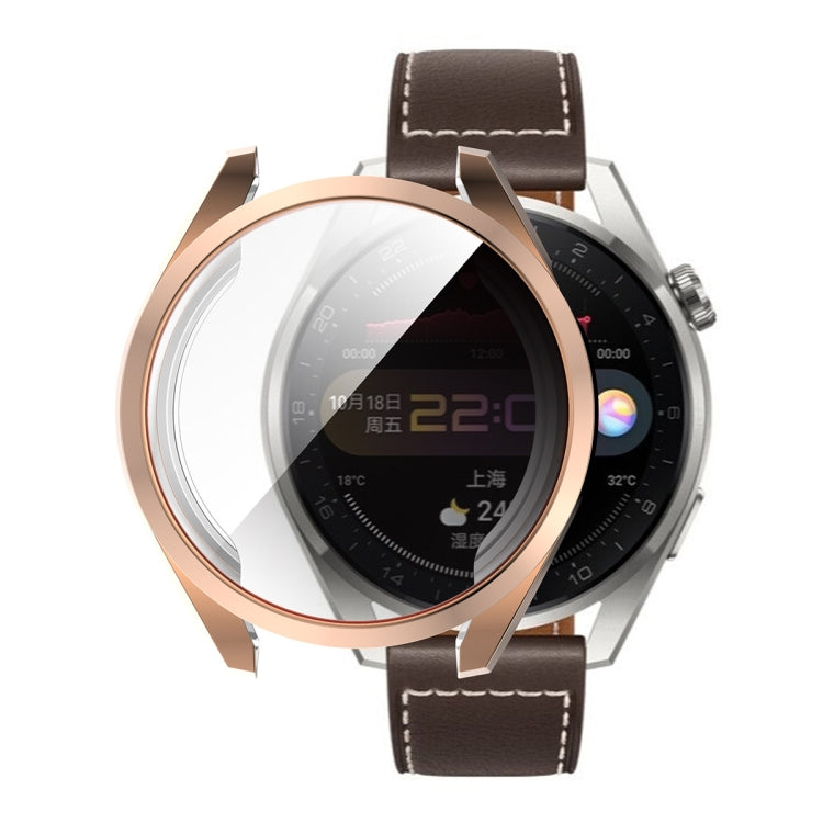 For Huawei Watch 3 Pro 48mm ENKAY Hat-Prince Full Coverage Transparent Soft Case TPU HD Clear Cover – TPU Rose Gold