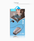 F980 CSR4.1 Retractable Cable Caller Vibration Reminder Anti-theft Bluetooth Headset, White
