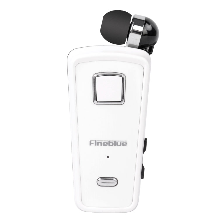 F980 CSR4.1 Retractable Cable Caller Vibration Reminder Anti-theft Bluetooth Headset, White White