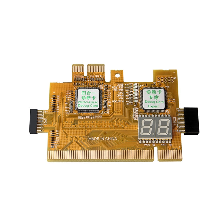 4-in-1 Desktop PC PCI-E LPC Diagnostic Card Motherboard Detection Failure Test Card – Wear-resistant