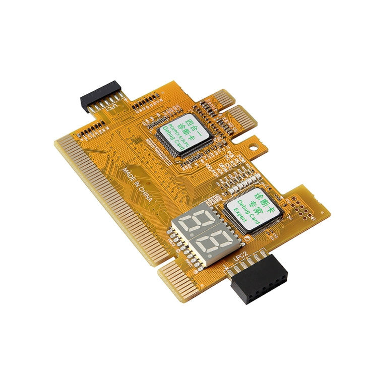 4-in-1 Desktop PC PCI-E LPC Diagnostic Card Motherboard Detection Failure Test Card – Wear-resistant