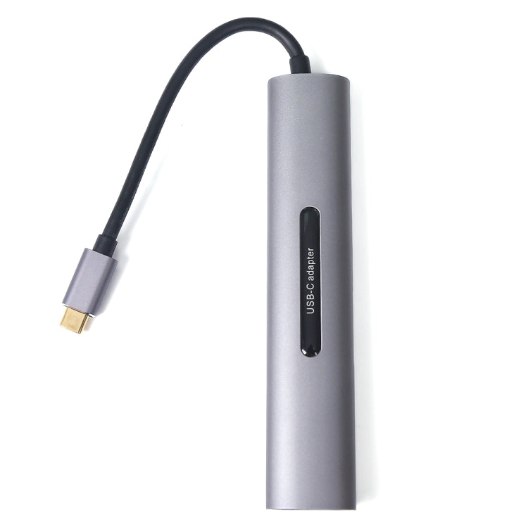 V161B 9-in-1 Type-C to HD / VGA / USB3.0 / SD / 3.5mm Audio / TF Card Reader HUB, V161B – Aluminum Alloy, TPU, 4K