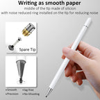 AT-23 High-precision Touch Screen Pen Stylus with 1 Pen Tip, AT-23 with 1 Pen Tip – Magnetic, Aluminum Alloy