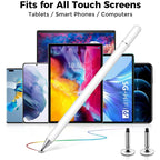 AT-23 High-precision Touch Screen Pen Stylus with 2 Pen Tip, AT-23 with 2 Pen Tip – Magnetic, Aluminum Alloy