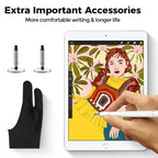 AT-23 High-precision Touch Screen Pen Stylus with 2 Pen Tip, AT-23 with 2 Pen Tip – Magnetic, Aluminum Alloy
