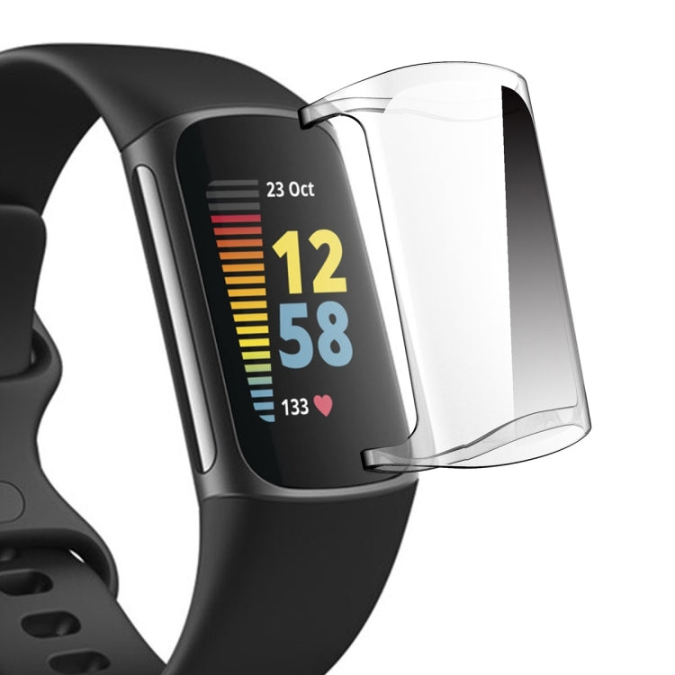 For Fitbit Charge 5 / Charge 6 ENKAY Hat-Prince Full Coverage Transparent Soft Case TPU HD Clear Cover Default Title