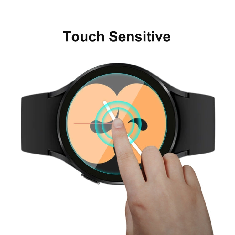 For Samsung Galaxy Watch4 44mm ENKAY Hat-Prince 0.2mm 9H 2.15D Curved Edge Tempered Glass Screen Protector Watch Film, 1 PCS, 2 PCS, 5 PCS, 10 PCS