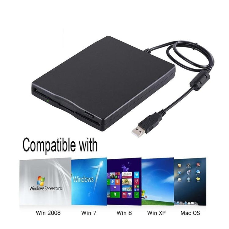 3.5 Inch Portable Floppy Disk Drive 1.44MB External FDD Device – Shockproof, Ultra-thin