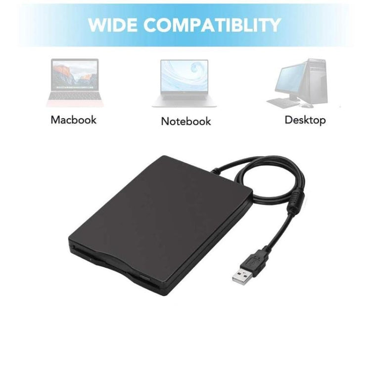 3.5 Inch Portable Floppy Disk Drive 1.44MB External FDD Device – Shockproof, Ultra-thin