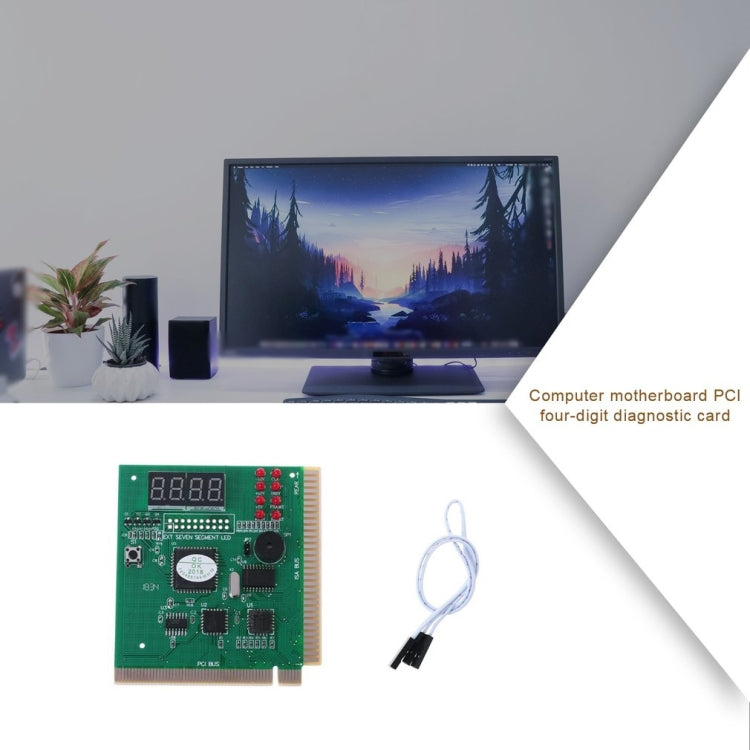 Four Digit PCI Diagnostic Card Computer Motherboard Tester, 4-bit – Durable Build, Easy to Use