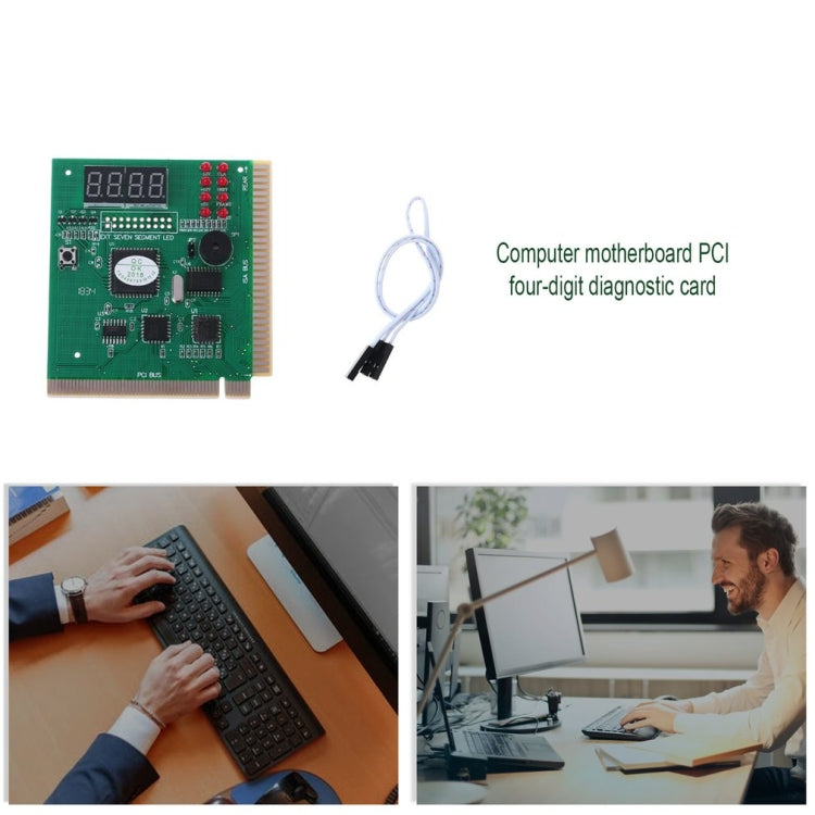 Four Digit PCI Diagnostic Card Computer Motherboard Tester, 4-bit – Durable Build, Easy to Use