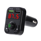 X3 Wireless 5.0 Handsfree Car Kit FM Wireless Audio Receiver Transmitter MP3 Player Dual USB Digital Fast Charger, X3 X3