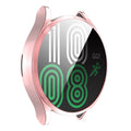 For Samsung Galaxy Watch4 40mm ENKAY Hat-Prince Full Coverage Electroplated Soft TPU Case with Screen Protection Pink