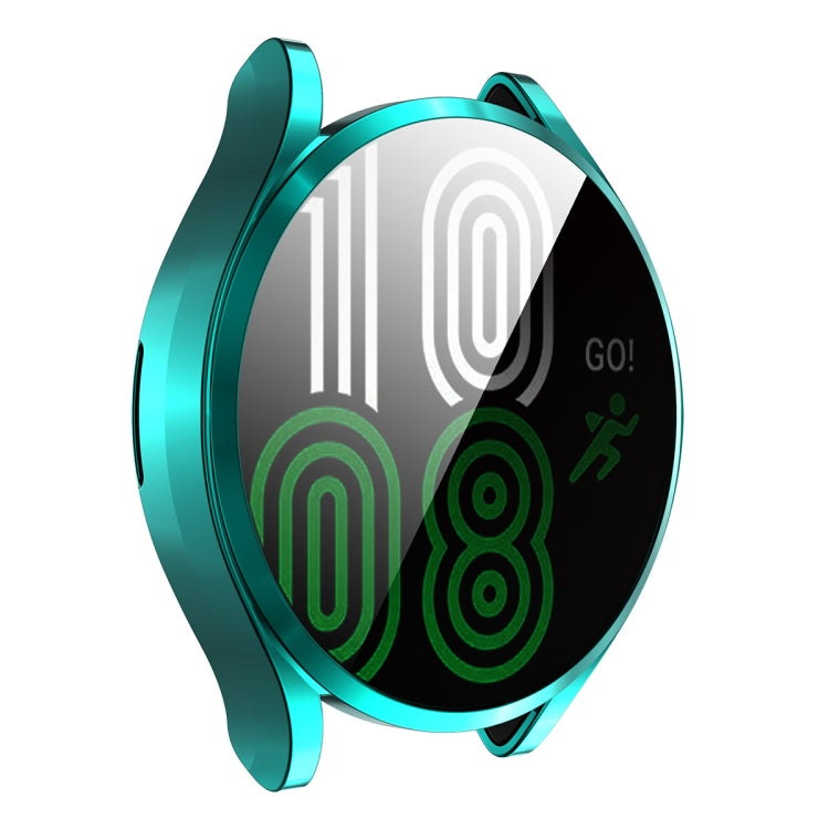 For Samsung Galaxy Watch4 40mm ENKAY Hat-Prince Full Coverage Electroplated Soft TPU Case with Screen Protection – TPU Cyan