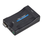 1080P VGA to SCART Audio Video Converter Adapter, VGA to SCART – Durable Build, Easy to Use VGA to SCART