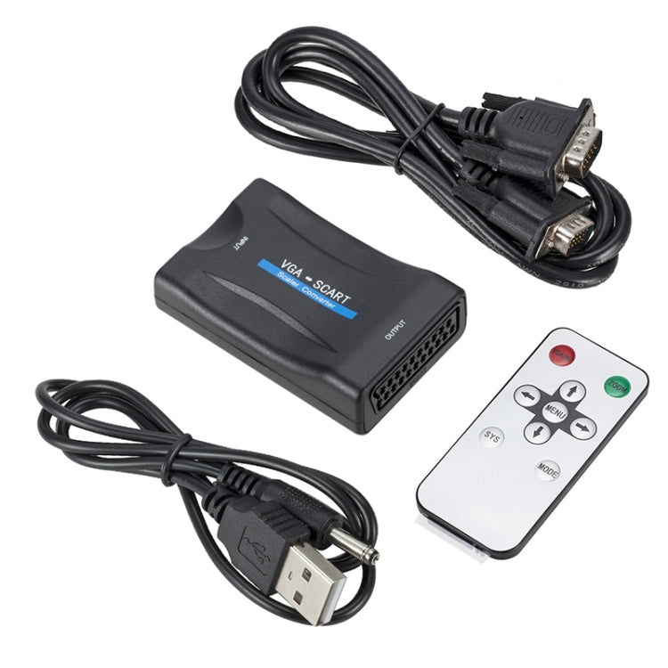 1080P VGA to SCART Audio Video Converter Adapter, VGA to SCART – Durable Build, Easy to Use