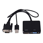 VGA to HDMI Adapter VGA Splitter with 3.5mm Audio Converter – TPU