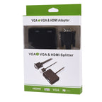 VGA to HDMI Adapter VGA Splitter with 3.5mm Audio Converter – TPU